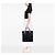 Tote Gucci in tela nera con monogramma G e banda Web Nero - vista 6