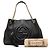 Gucci Black Medium Calfskin Soho Chain Tote Nero - vista 8