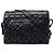 Borsa a tracolla Chanel Black Large Quilted Caviar Coco Cocoon Nero