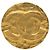 Spilla rotonda Chanel Gold CC placcata oro D'oro
