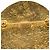 Spilla rotonda Chanel Gold CC placcata oro D'oro - vista 3