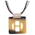 Hermès Brown Buffalo Horn Square Pendant Necklace  - view 2