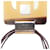 Hermès Brown Buffalo Horn Square Pendant Necklace  - view 3