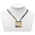 Hermès Brown Buffalo Horn Square Pendant Necklace  - view 6