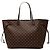 Louis Vuitton Marrone Damier Ebene Neverfull GM