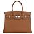 Hermès Marrone Togo Birkin Retourne 30