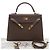 Hermès Kelly II Sellier in pelle Epsom marrone 32 Taupe - vista 15