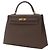 Hermès Kelly II Sellier in pelle Epsom marrone 32 Taupe - vista 3