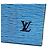 Pochette da toilette Louis Vuitton in Toile Epi Denim blu 26 - vista 5