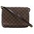 Louis Vuitton Marrone Damier Ebene Musette Tango Long Strap