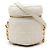 Beauty case DiorAmour Micro in agnello bianco cannage cuore con catena Dior Bianco sporco