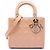 Dior Marrone Medium Patent Cannage Lady Dior Carne