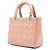 Dior Marrone Medium Patent Cannage Lady Dior Carne - vista 2