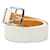 Cintura Hermès White Clemence Etriviere Bianco Pelle Vitello simile a un vitello