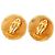 Orecchini Chanel Gold CC placcati oro tondi con clip D'oro - vista 2