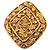 Spilla a Rombo Chanel Gold CC placcata oro D'oro