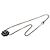 Collana con pendente Camellia in ottone e strass CC argento Chanel