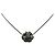 Collana con pendente Camellia in ottone e strass CC argento Chanel - vista 2