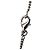 Collana con pendente Camellia in ottone e strass CC argento Chanel - vista 5