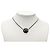 Collana con pendente Camellia in ottone e strass CC argento Chanel - vista 6
