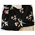 Pantalones de seda negros estampados Chanel Rosa Blanco Azul Dorado Verde - vista 3