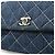 Coco Handle Borsa Flap Chanel Wild Stitch Blu - vista 8