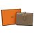Hermès Cartera compacta de dos pliegues Hermes Bearn Gris pardo - vista 10