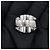 Louis Vuitton Traveler Stamps Siegelring aus Metall Schwarz Silber - Ansicht 8