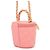 Vanity Borsa a tracolla Chanel in agnello con catena Rosa - vista 2