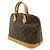 Borsa Louis Vuitton Monogram Alma Marrone - vista 3