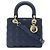 Borsa Christian Dior Lady Cannage Blu navy