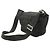 Borsa a Spalla Bottega Veneta Intrecciato Webbing Nero - vista 3