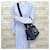 Borsa tote a tracolla Canapa Prada Blu navy - vista 2