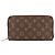 Zippy Portafoglio lungo Louis Vuitton Monogram Marrone