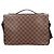Borsa a tracolla Louis Vuitton Broadway Damier Marrone - vista 3