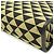Prada Symbol Stickerei Stoff Tragetasche Schwarz Beige - Ansicht 4