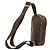 Borsa a tracolla Monogram Pochette Gange Louis Vuitton Marrone - vista 2