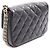 Borsa a tracolla Chanel Matelassé in pelle di vitello martellata nera Nero - vista 2