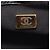 Borsa a tracolla Chanel Matelassé in pelle di vitello martellata nera Nero - vista 5