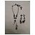 Set coordinato collana e orecchini con motivo mano e teschio Alexander McQueen Porpora Silver hardware Gold hardware - vista 2