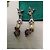 Set coordinato collana e orecchini con motivo mano e teschio Alexander McQueen Porpora Silver hardware Gold hardware - vista 7