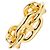 Hermès Hermes Chaine d'Ancre Legato Schalring in Gold Golden