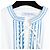 Autre Marque Lug Von Siga 2023 Robe Maxi FR40 Vestido Maxi de Algodón Blanco Bordado UK12 US10 Azul - vista 2