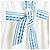 Autre Marque Lug Von Siga 2023 Robe Maxi FR40 Vestido Maxi de Algodón Blanco Bordado UK12 US10 Azul - vista 3