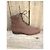 Botas Jil Sander de lona y cuero estado nuevo Castaño - vista 9