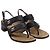 Timeless Sandali slingback Chanel con logo Interlocking CC in pelle di agnello nera Nero - vista 3