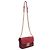 Borsa a tracolla con catena Miu Miu in pelle bordeaux Rosso Bordò - vista 2