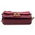 Borsa a tracolla con catena Miu Miu in pelle bordeaux Rosso Bordò - vista 8