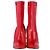 Fendi Rockoko Stretch-Knit Sock Boots aus rotem Leder - Ansicht 2
