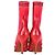 Fendi Rockoko Stretch-Knit Sock Boots aus rotem Leder - Ansicht 3